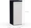 EFRF696-AMZ Upright Freezer 6.5 cu ft Stainless Platinum Design Series, Silver 4