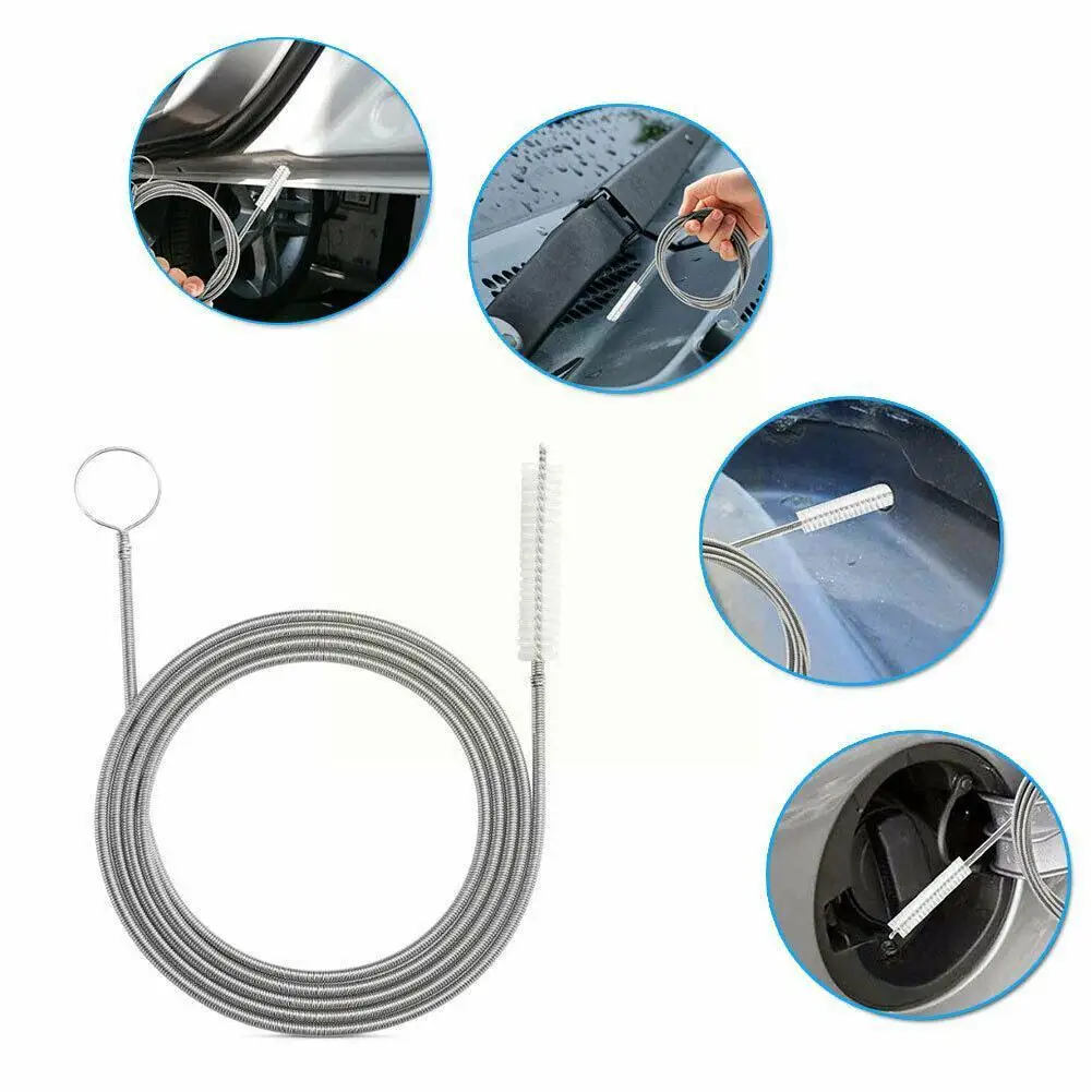Car Cleaning Tool Styling Sunroof Door windshield Cleaning brush auto blocked Drain hole drain Clean Pipe Cleaning Brush Sunroof Z6F7