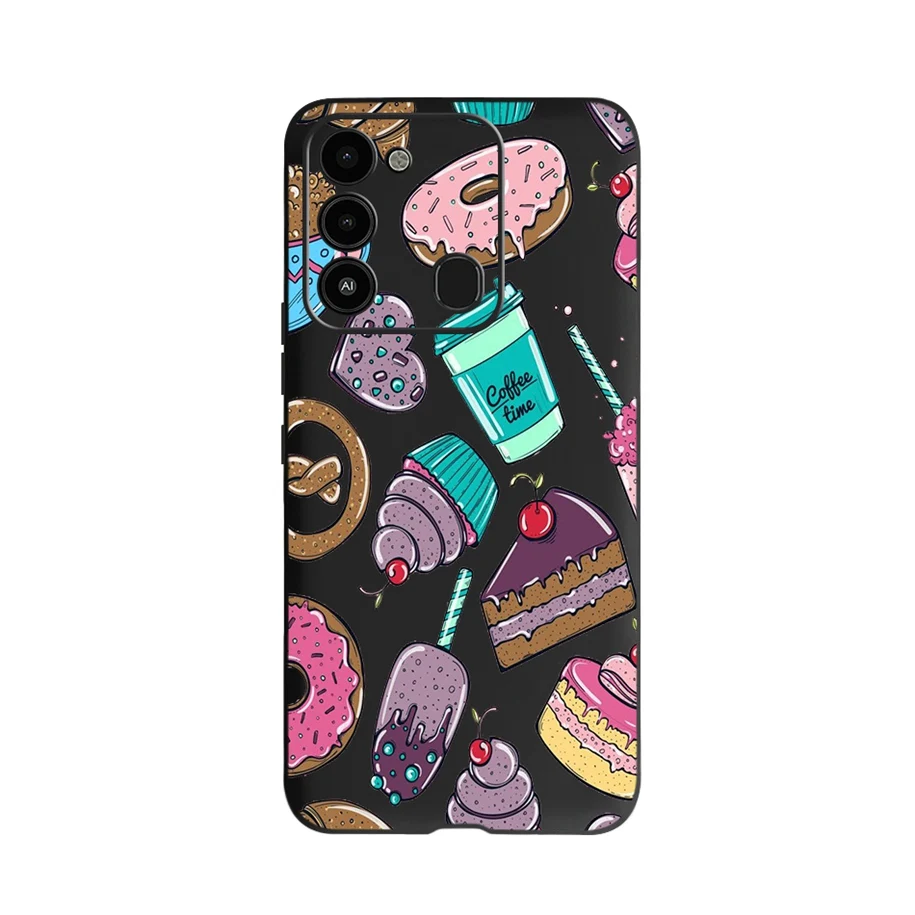 mobile pouch For Tecno Spark Go 2022 Case Fashion Flower Printed Protective Cover For Tecno Spark 8C Phone Case SparkGo KG5 Coque Soft Fundas flip cover with pen Cases & Covers