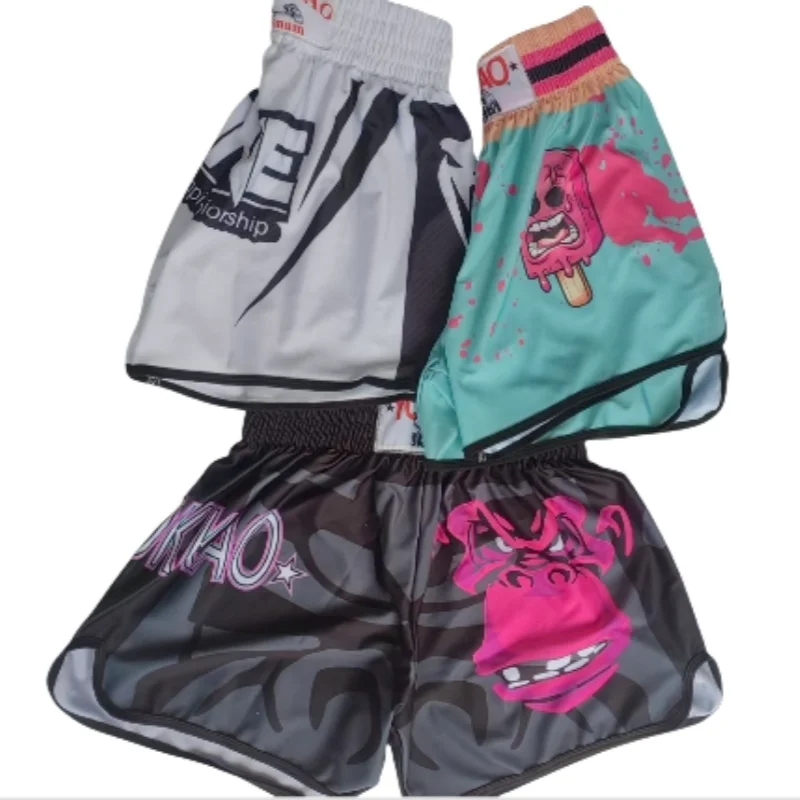 Boxing shorts, combat training, fitness gym, running training, speed drying, Sanda, Muay Thai shorts