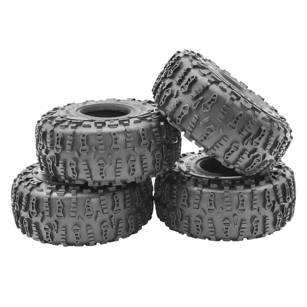 INJORA RC Tires 4pcs 2.2Inch Rubber Tyre Set Wheel Tires...