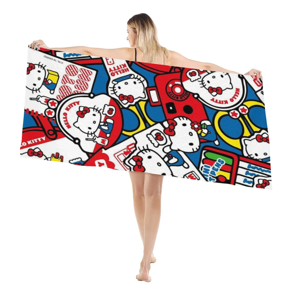 Cute Anime Sanrio Hello Kitty Kawaii Beach Towel Poncho Bathing Towels Cover-ups Quick Dry Sand Free Yoga Spa Gym Pool 3 Cute Anime Sanrio Hello Kitty Kawaii Beach Towel Poncho Bathing Towels Cover-ups Quick Dry Sand Free Yoga Spa Gym Pool 3