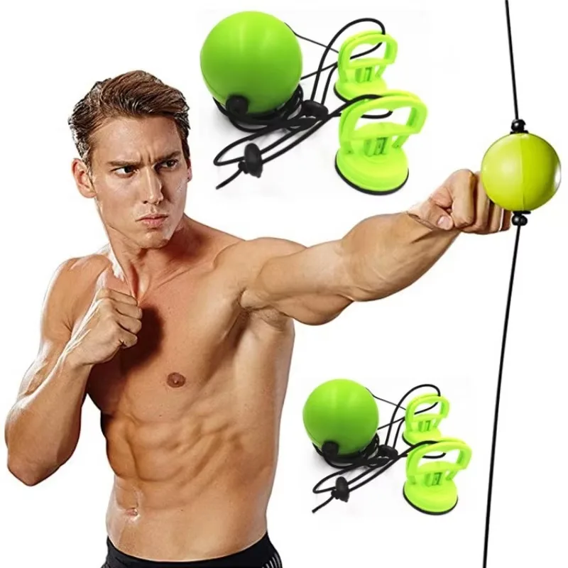 Speed Punch Ball Suction Cup Suspension Boxing Speed Balls Double End Training Exercise Adjustable Boxing Ball End Punching Bag