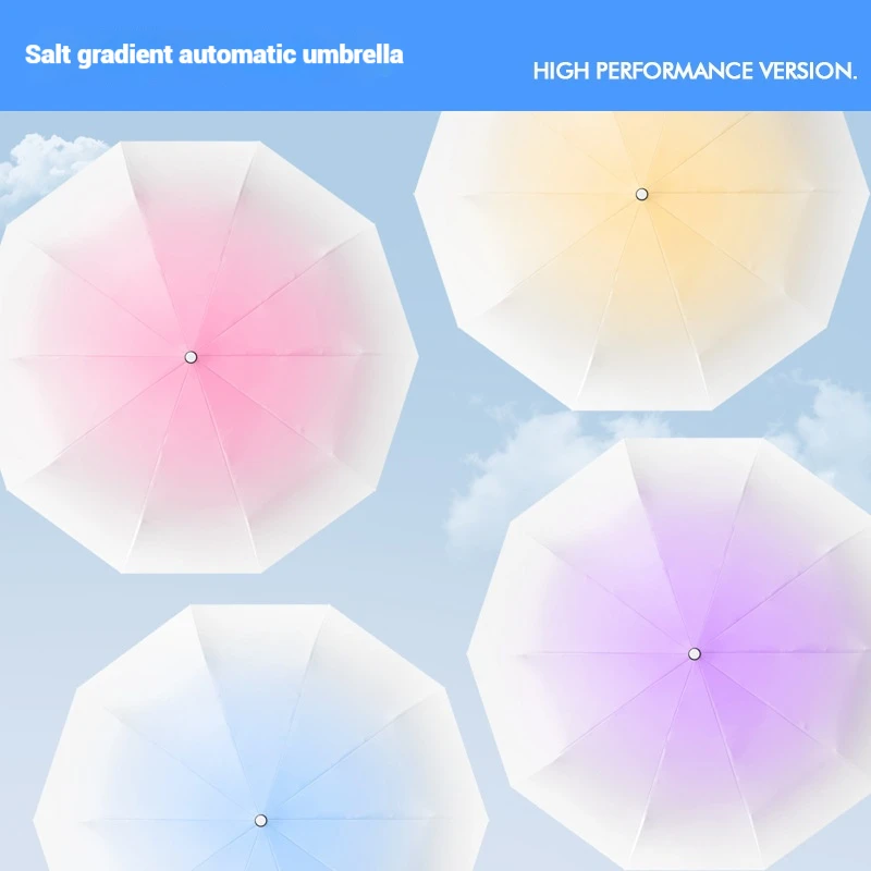 The 20 bone Gradient Small Fresh Umbrella, Super Sun Protection, Super Light, Can Be Carried Anywhere