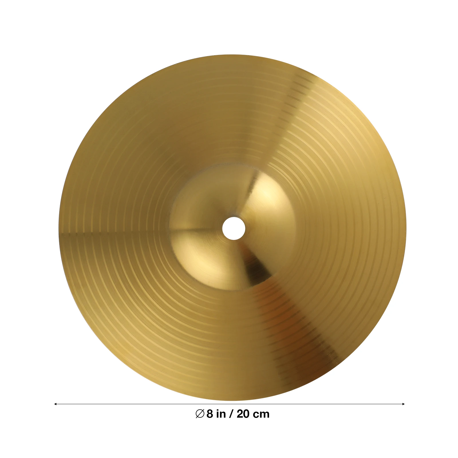 Brass Drum Crash Cymbals Hi Hat for Percussion Instruments Players Beginners Drum Player 8 Inch Size Musical Instrument Tool