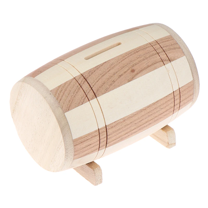 Spardose Aus Holz In Weinfaß Optik Geldbox Für Ersparnisse_voghion.com