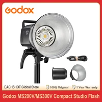 Godox MS200V 200W MS300V 300W LED Studio Flash 2.4G Wireless Receiver Lightweight Compact Bowens Mount LED Modeling Lamp 1