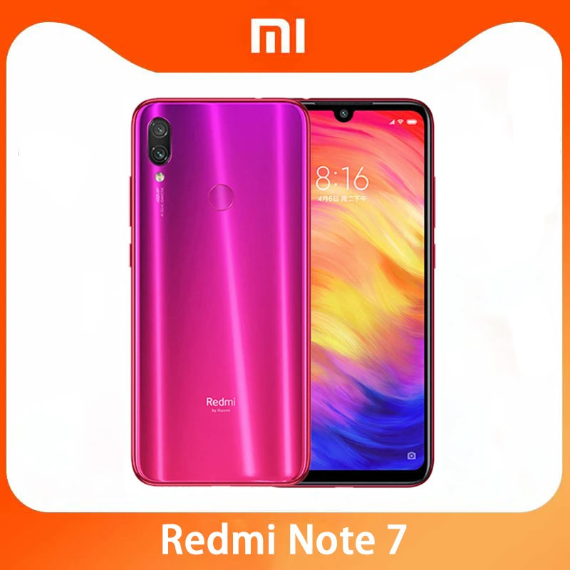 buy refurbished iphone Original Xiaomi Redmi Note 7 Smartphone 6G 64G Snapdragon 660AIE Android Mobile Phone 48.0MP+5.0MP Rear Camera Cellphone iphone se refurbished