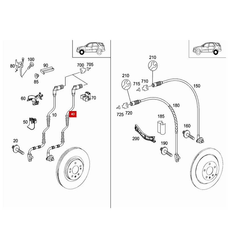 ML350 ML500 GL450 GL350 AM G Parking controller alarm sensor A1649058200 A2219050401
