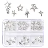 30Pcs 3D Nail Rhinestones Mixed Style Nail Charms Jewelry Red Pink Blue White Crystal Glass Gems Nail Art Decorations Accessorie 6