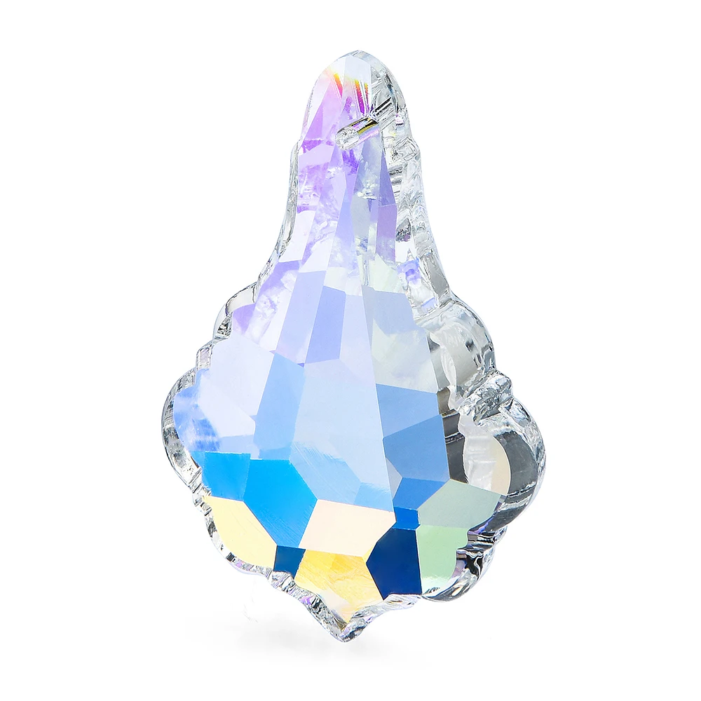 1Pc 50mm Crystal Prism Suncatcher Rainbow Maker Hanging Maple Leaf Pendant For Window Ornament Chandelier Parts DIY Home Decor