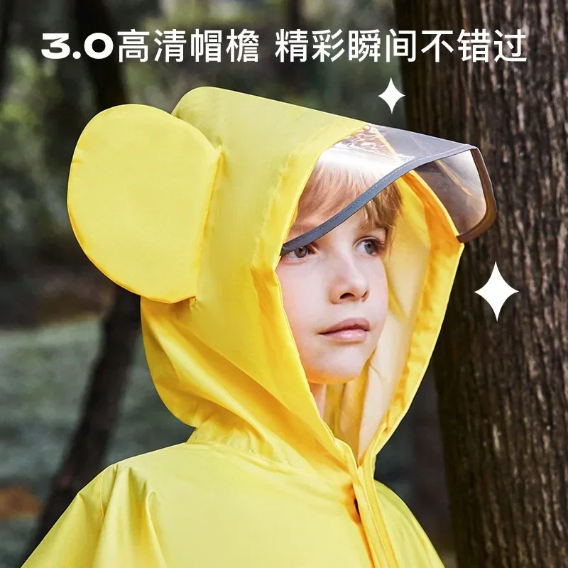 Cute Polyester Baby Raincoat Outdoor Waterproof Rain Poncho Boys Girls