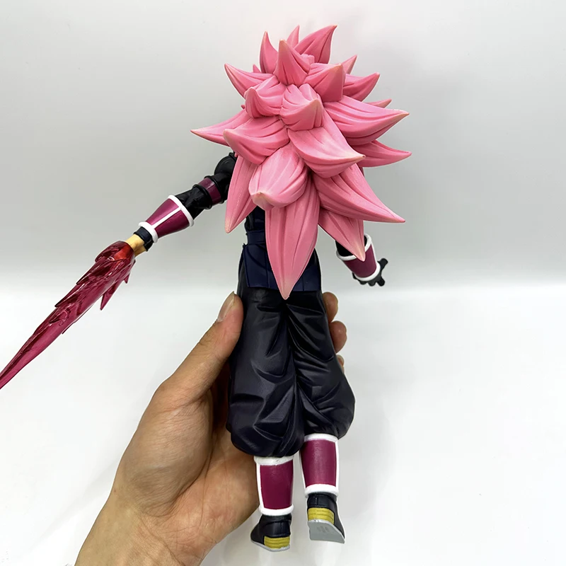 23cm Dragon Ball Figura Super Dragonball Heroes 4ª Missão Super Saiyajin  Rosa Figuras de Ação Pvc Super Saiyajin 3 Goku Modelo Toy