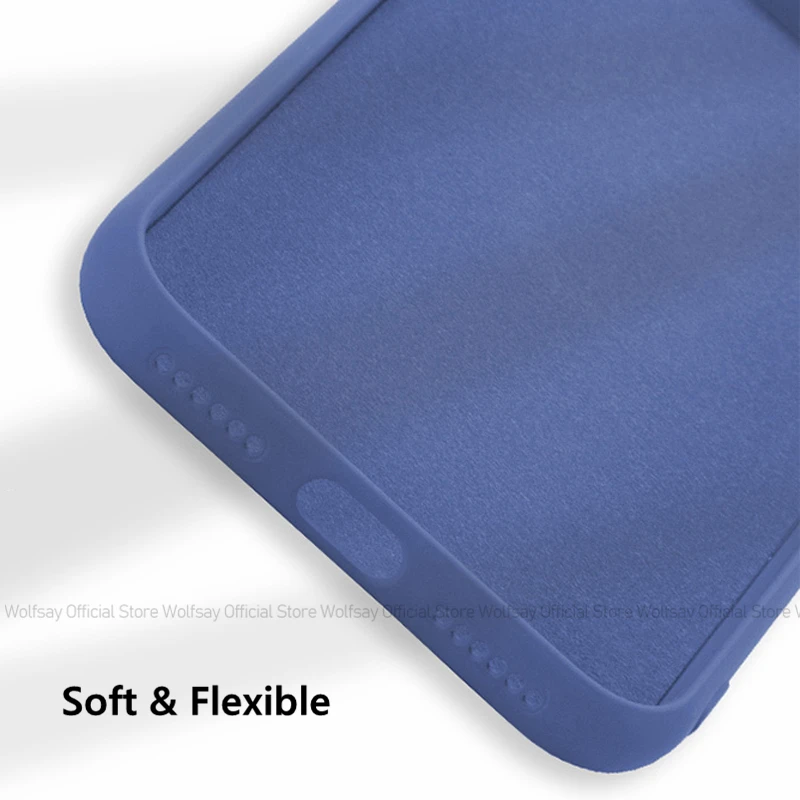 Shockproof Liquid Silicone Phone Back Cover in Matte Finish