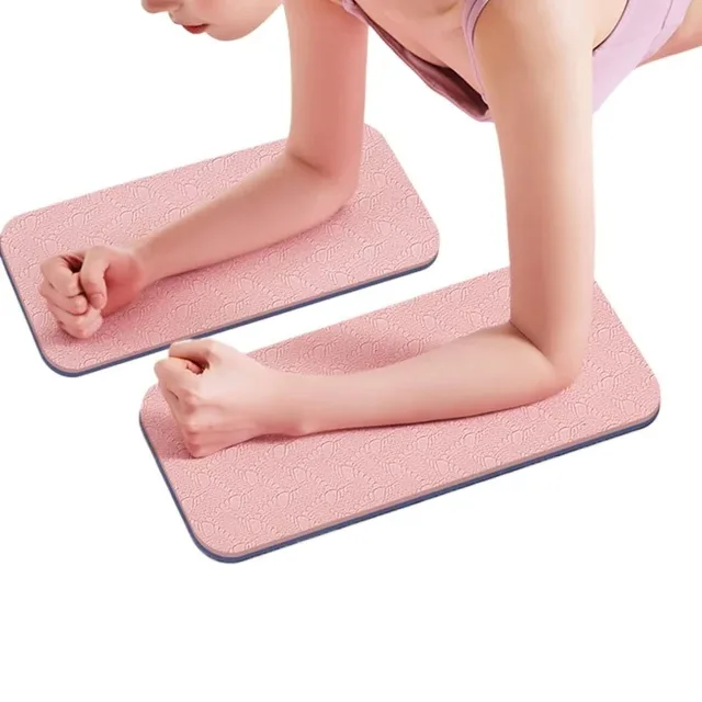 2Pcs Yoga Mat Home Fitness Plate Support Exercise Mat Tpe Thickening Sports Anti-slip Knee Kneeling Mat 2
