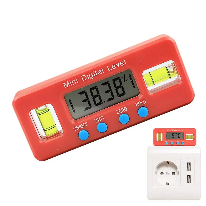 Digital Angle Gauge Mini Magnetic Digital Angle Gauge Livello Digitale Retroilluminato Con Display Lcd 360 Angolo Livello Siluro Digitale