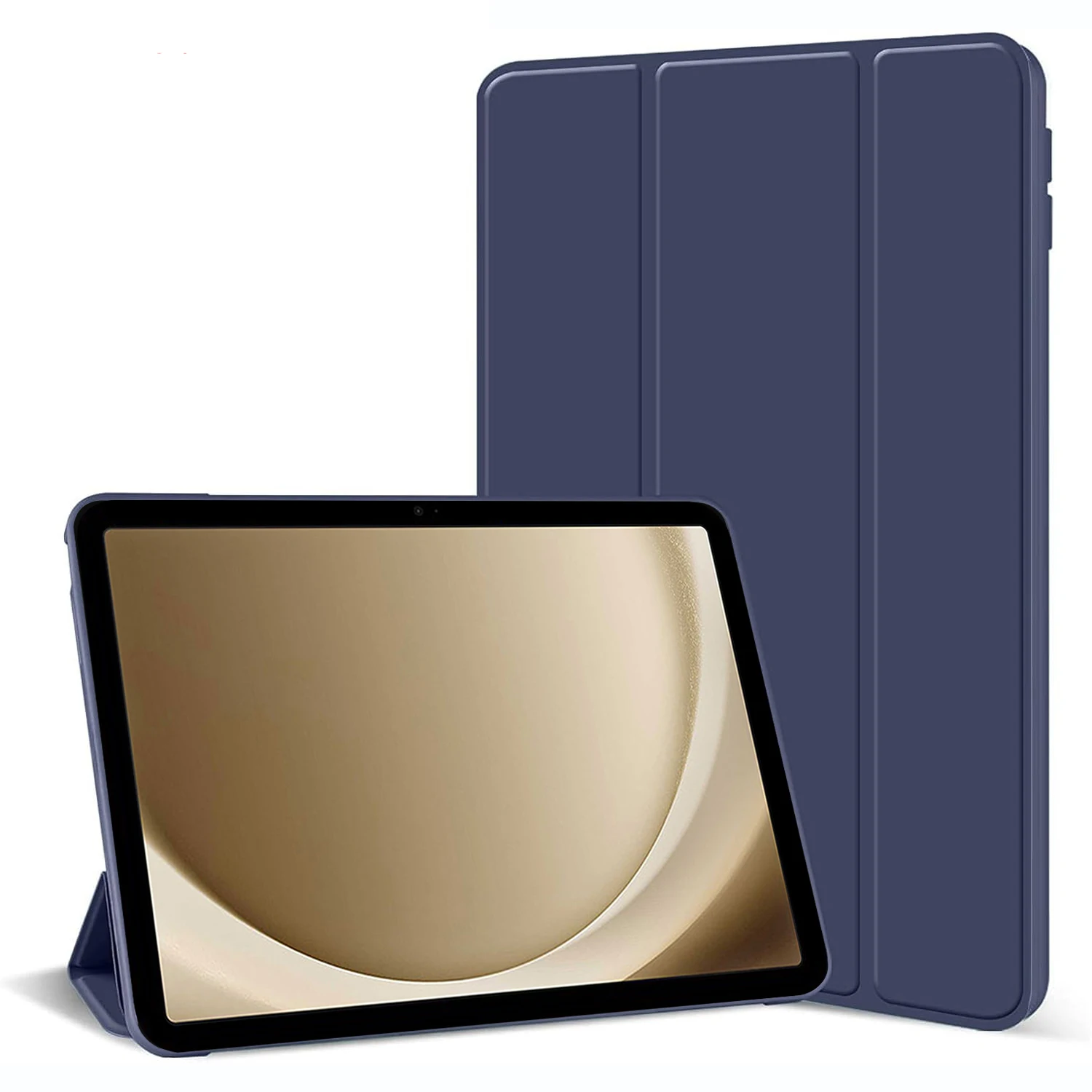 Premium PU Leather Tri-fold Flip Stand Tablet Case - Soft Cover