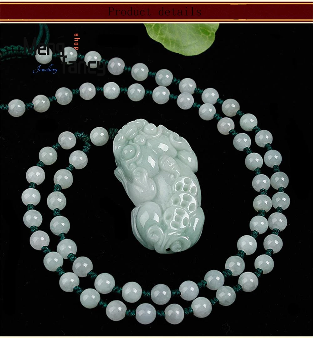 

Натуральный Зеленый Изумрудный кулон деньги Pixiu для мужчин и женщин свадебный сувенир пара Роскошные амулеты маски очаровательные модные ювелирные изделия