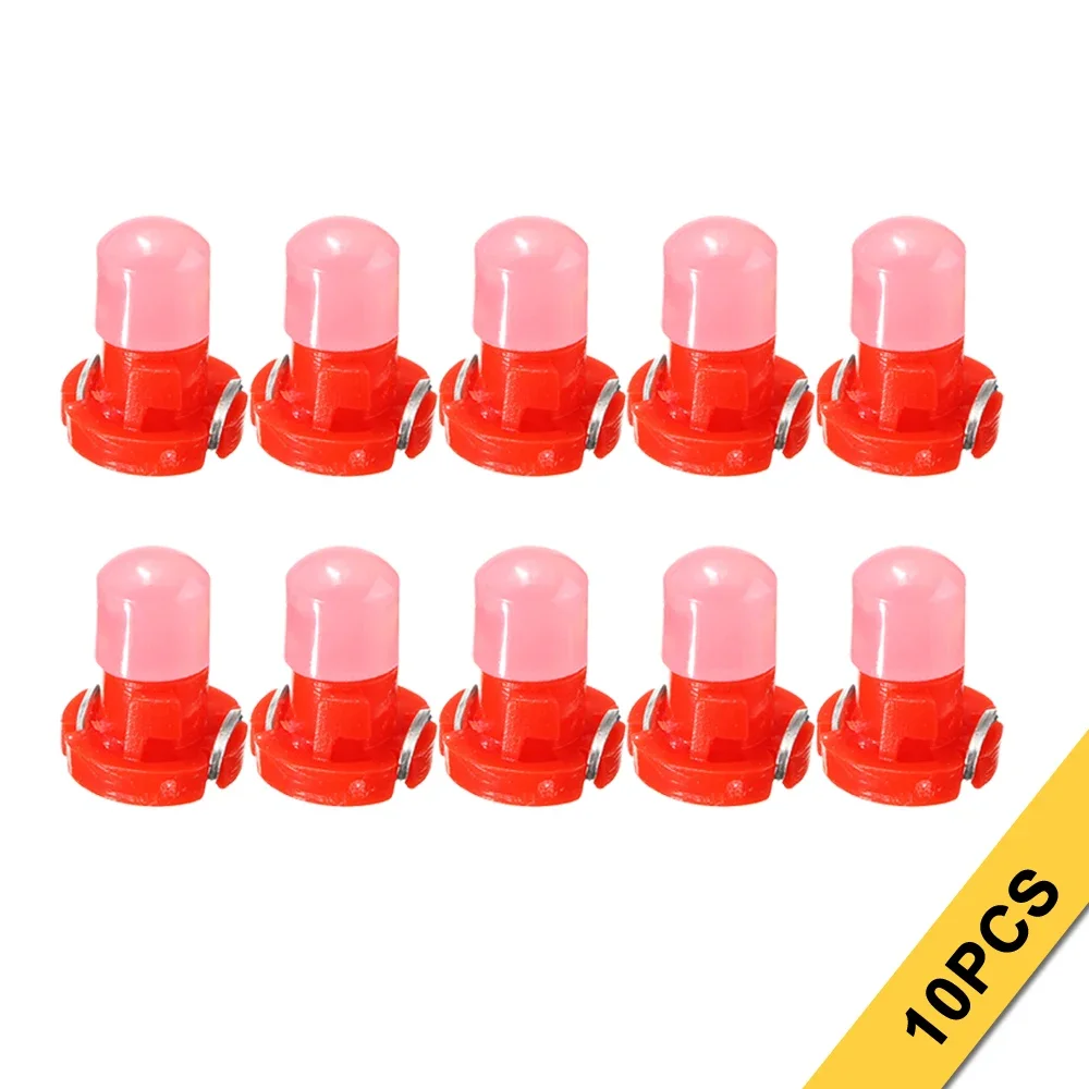 10Pcs Led Instrument Panel Bulb Car Light Auto Dashboard Indicatori Luminosi T3 Dc 12V Automobiles Instrument Lamps Ricambi Auto