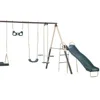 Deerfield Outdoor Playground Swing Set with Slide, See Saw, Trapeze Swing, Fun-Glidr, Swing Seat, and Stand N Swing 3