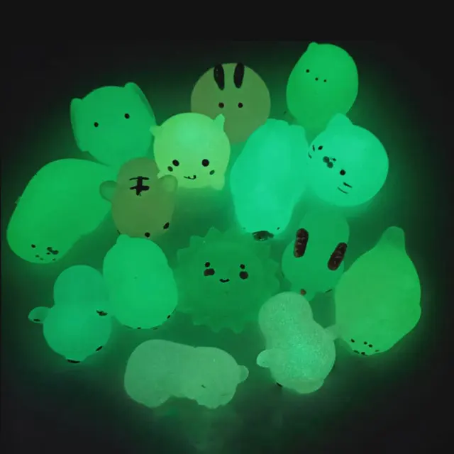 Glow Squeeze Party Favors Stress Anima Mochi Toys For Kids Balle Kawaii Anti Stress Toy Pelota Antiestres Funny Birthday Gifts 5