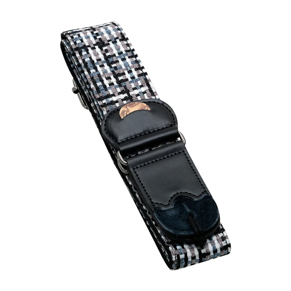 Embroidered Electric Guitar Strap with Plectrum Holder - String Instrument Accessory