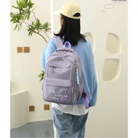 Girl School Bag Backpack Back Pack For Teenager Women Children Female Pink Schoolbag Primary High Bagpack Class Teens Child Kids 2