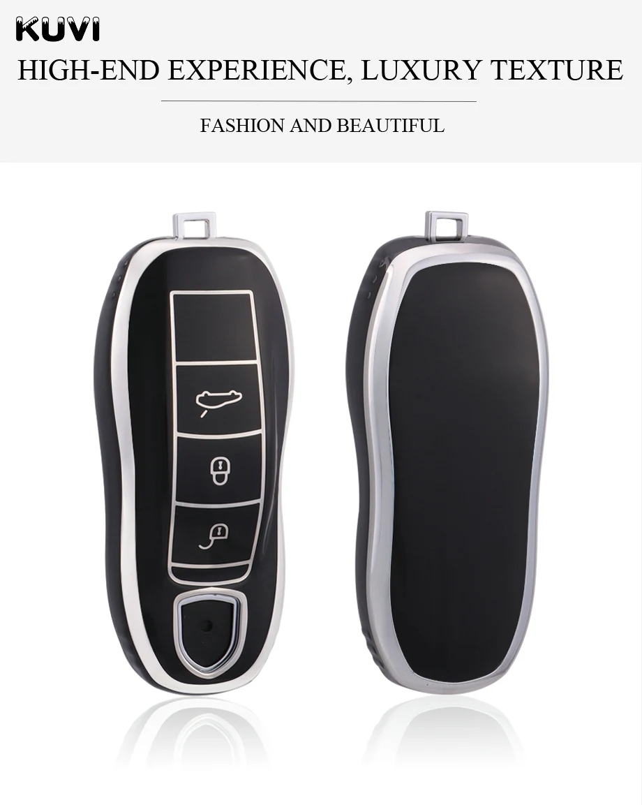 Fashion Soft Tpu Car Key Case Cover For Porsche Cayenne Panamera Macan 911 Old Key Auto Protection Shell - - Racext™️ - - Racext 25