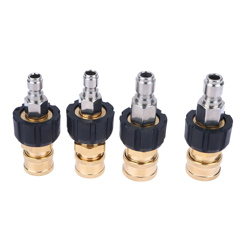 Pressure Washer Quick Connect Fittings M22 14/15mm To 1/4 3/8 Inch