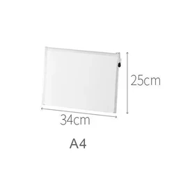 Waterproof Mesh Zipper Pouch for Documents and Cosmetics (A4)