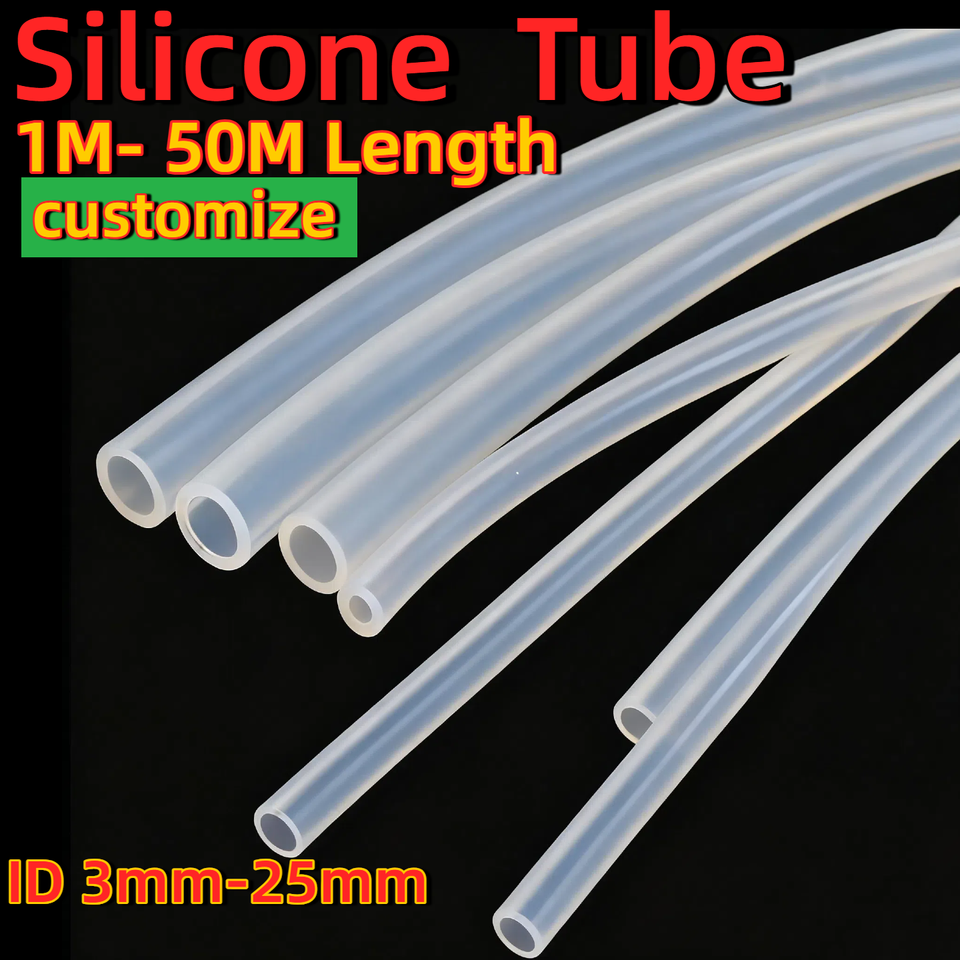 Wholesale Food Grade aquarium Clear Peristaltic Pump 2mm-30mm outer Custom Silicone Rubber Tube Hose Pipe Soft Diameter Flexible