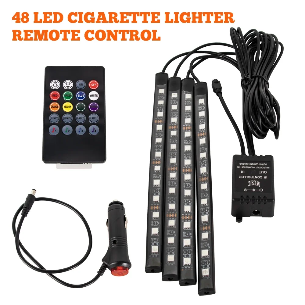 ตัวเลือกสินค้า โคมไฟ LED ตกแต่งรถยนต์ ปรับแสงได้ 5 ระดับ มีรีโมทคอนโทรล