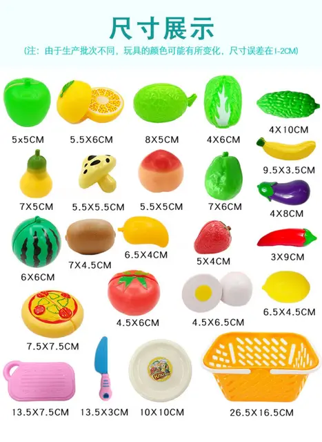 30 Pcs Cutting Fruits Vegetables Pretend Play Kids Kitchen Toys Children  Dollhouse Playset Kids Educational Play House Girl Toy - Kitchen Toys -  AliExpress