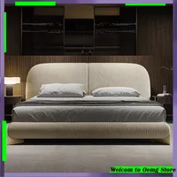 Lit Unique minimaliste luxe King tables de chevet lit de salon Double français Muebles Para dortoir chambre meubles accessoires 1