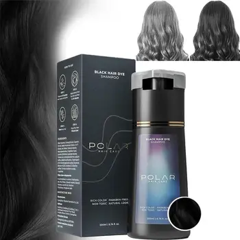 Shampoo colorante per tinture per capelli Shampoo istantaneo per tinture per capelli 3 in 1 Nutriente Tintura colorata a lunga durata per donne e uomini Copertura per capelli grigi 200ML