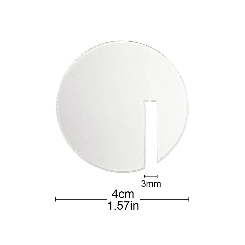 30Pcs Blank Acrylic Wine Glass Decoration Label Gold Clear Round Drink Labels Tags Wedding Party Christmas DIY Decoration Supply