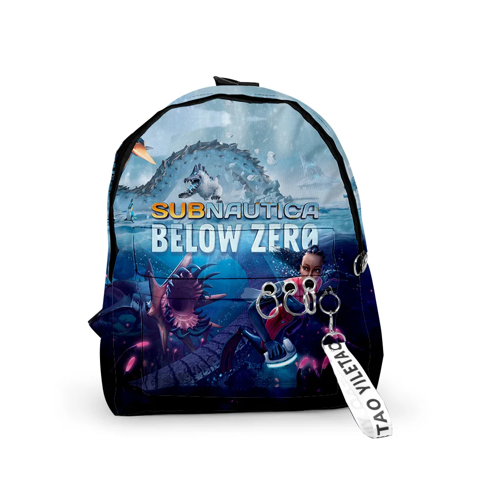 Moda Giovanile Subnautica Sotto Zero Borse Da Scuola Zaini Per Notebook Stampa 3D Portachiavi Impermeabile Oxford Borse Da Viaggio Piccole