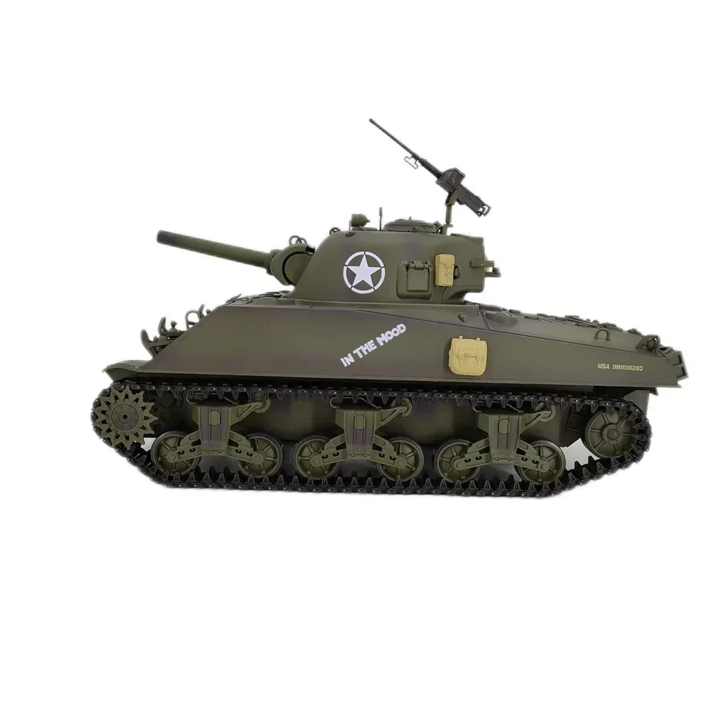 Rc Henglong Large Remote Control Tank M4a3 Sherman Multi Functional Battle Simulation Tank Model Toys Gift For Child New Year 6