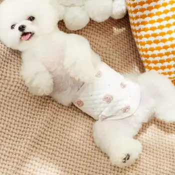 조절 가능한 애완 동물 생리 바지, 통기성 기저귀, 강아지 반바지, 소형 중형 대형견 여성용 위생 팬티