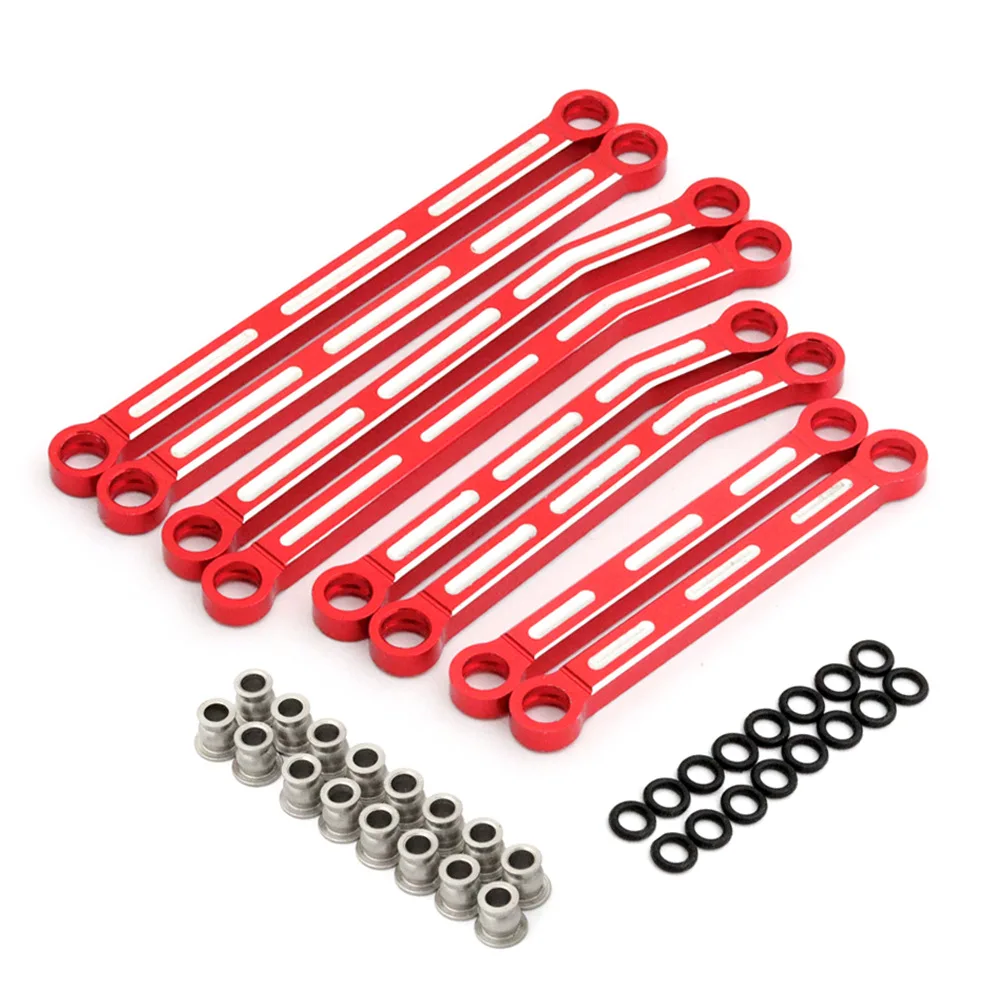 8pcs/set Alloy Suspension Link Rod Set 9749 for Traxxas TRX4M 1/18 RC Crawler Car Upgrades Parts wpl d12 interior mirror micro modified inside rearview 1 12 rc crawler cars upgrades parts remote control accessories voiture