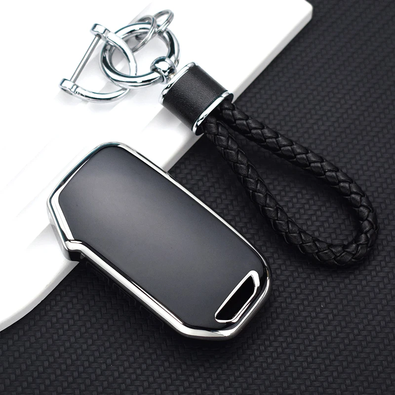 Premium TPU Car Key Case Cover with Keychain
