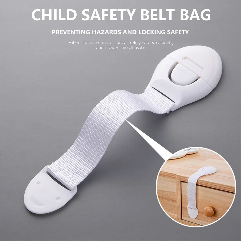 1-10PCS Baby Safety Locks Drawer Lock No Drilling Cabinet Drawer Locks Refrigerator Lock Buckle Children Protection Strap