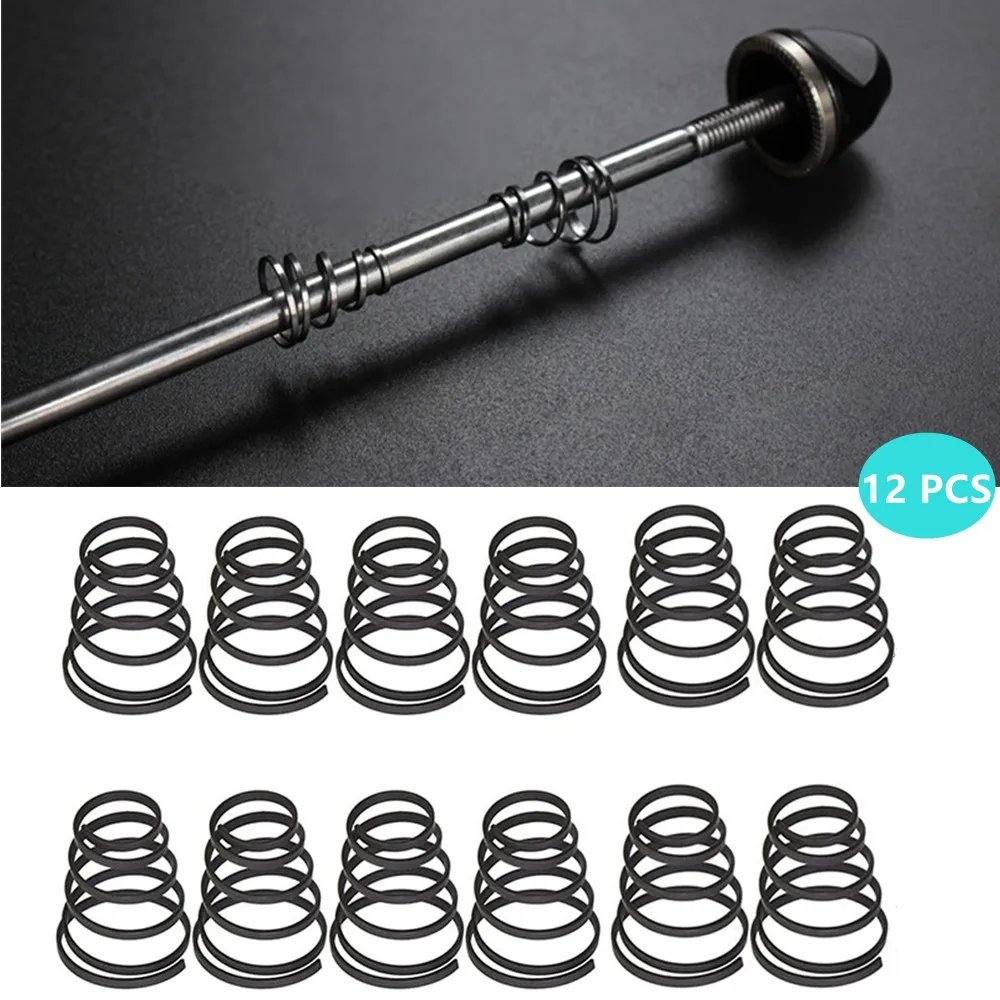 

12Pcs Bicycle Wheel Skewers Spring Bike Quick Release Rod Shaft Lever Hub Parts For Bicycle Front Hollow/forks Axle Fixed Rods