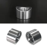 Stainless Steels Oxygen Sensor Bung Plug Nut Stepped Mounting Cap Kit Plug Nut Plug Wideband Nut Fitting Weld Bungs M18X1.5 2
