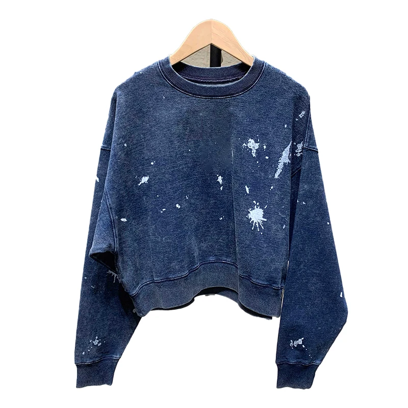 NIGO LP Women's Men's Spring And Autumn High Street Old Graffiti Cotton Round Neck Long Sleeve Short Sweatshirt #nigo61427 6