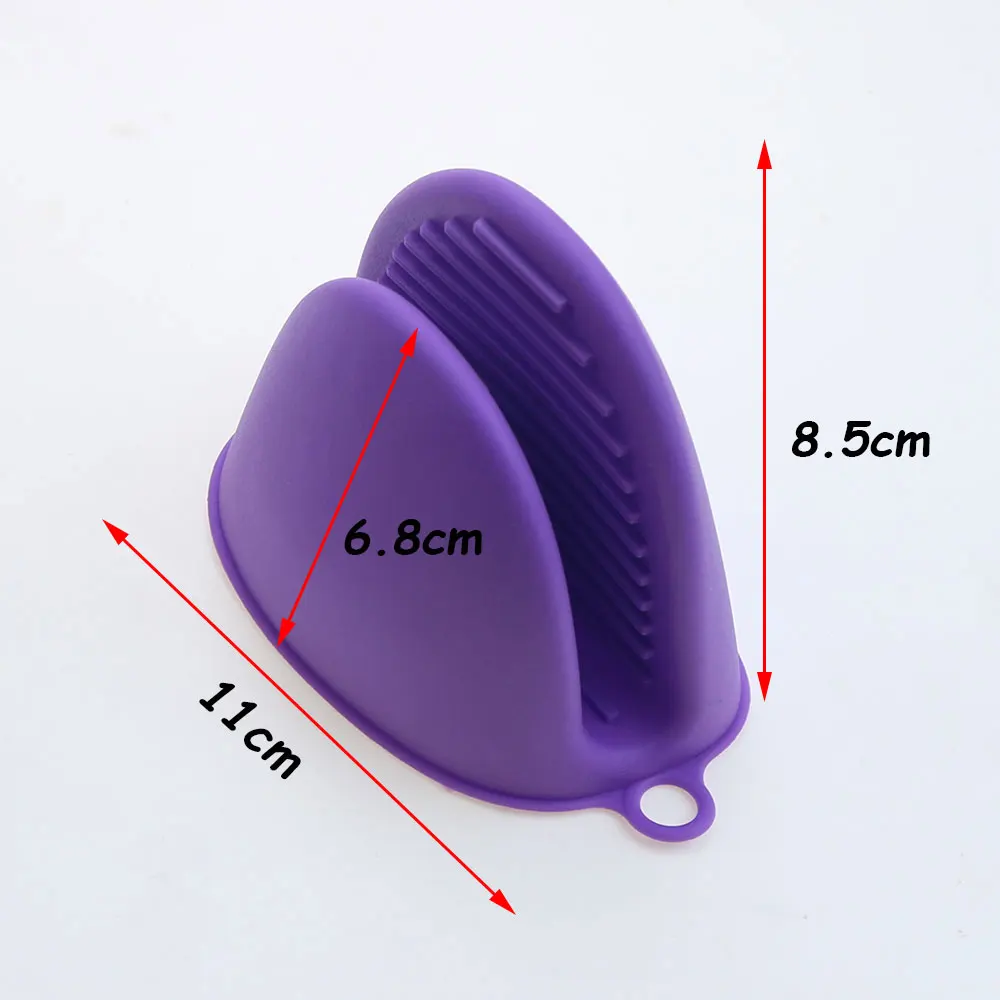 1PC Thick Silicone Oven Gloves Heat Resistant Anti-Scald Gloves for Cooking Pinch Grips Pot Holder Silicone Kitchen Accessories