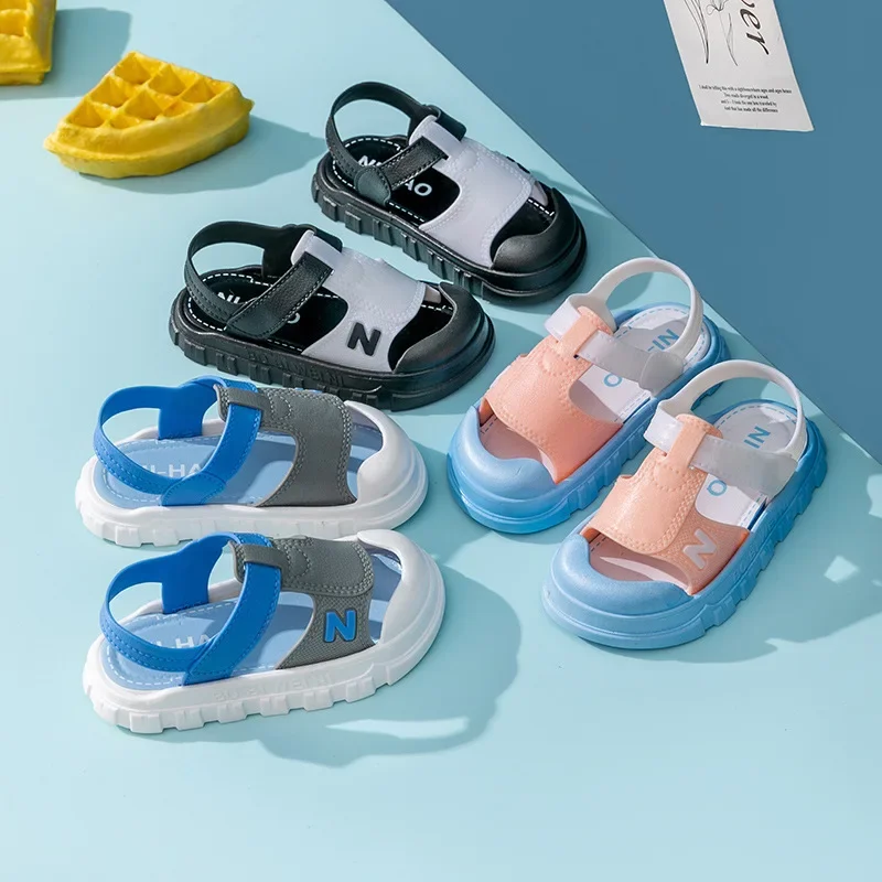 Children's Slippers Summer Anti-Slip Soft Bottom Cartoon Baby Sandals Indoor Home Use for Boys And Girls baby shoes kids shoes children sandals kids sandals