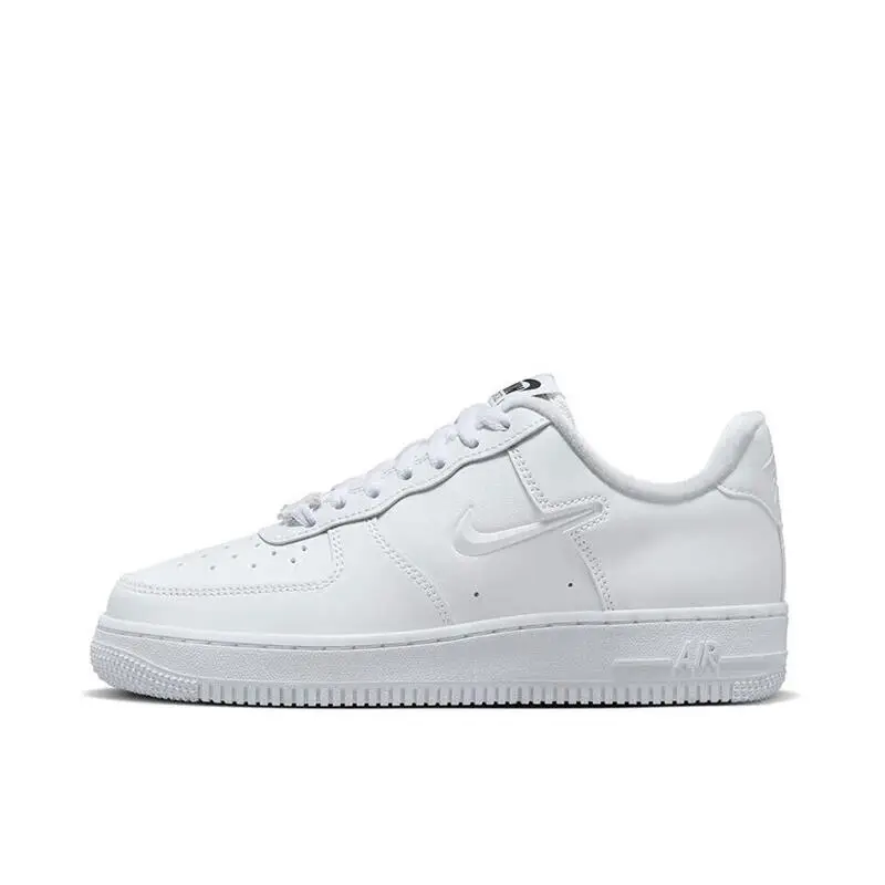 Nike Air Force 1 LOW Lightweight and Durable Low-top Outdoor Wear-resistant Campus Sneakers for Women in White and Pink
