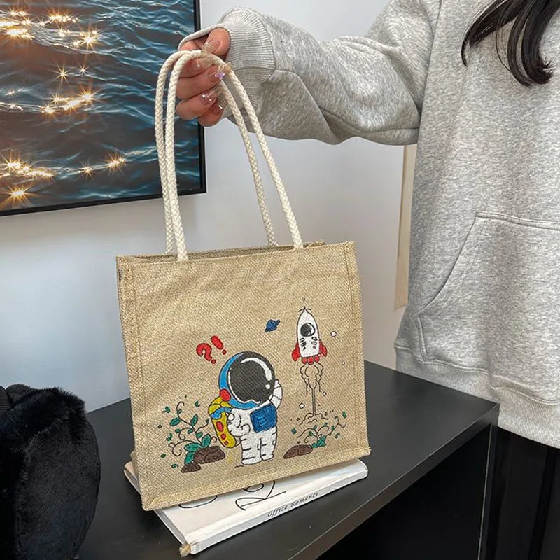 DIY Creative Graffiti Handbag Children's Linen Doodle Bag Homemade