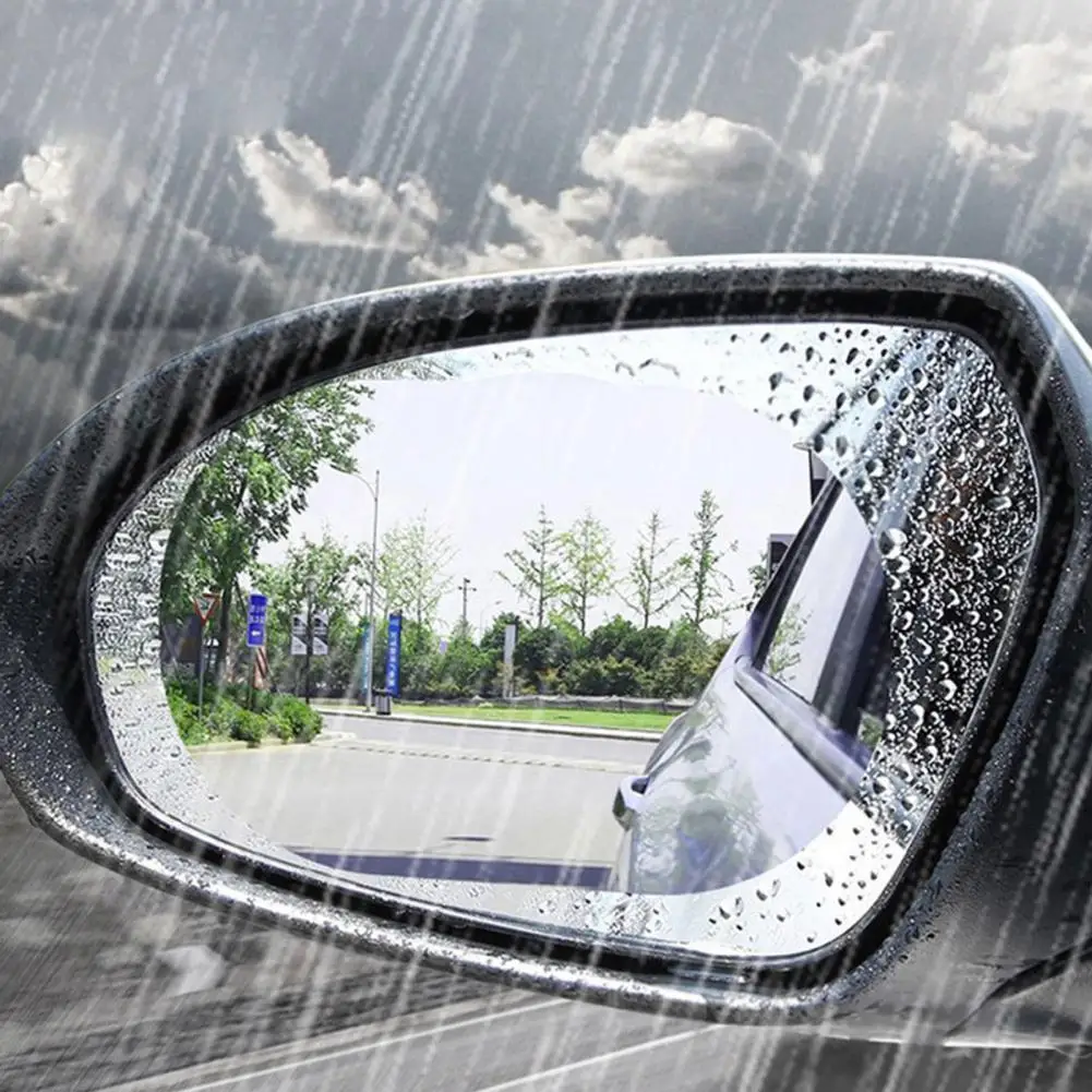 Waterproof Fashion Rainproof Rearview Mirror Protective Film Two Shapes Rearview Rainproof Protector Lightweight for MPV